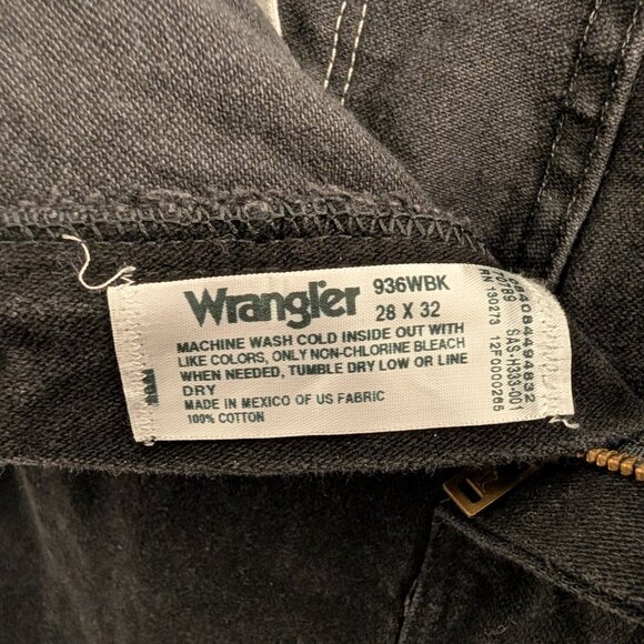 Wrangler vintage black jeans with copper highlights - read size description. - Picture 3 of 6